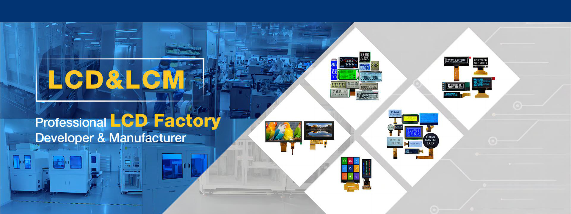 chất lượng Màn hình LCD phân đoạn tùy chỉnh nhà máy sản xuất