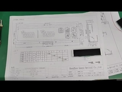 4.5V 9PIN VA màn hình LCD Biểu đồ trắng Black Panel Long Strip