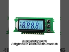 HT1621 4 chữ số 7 phân đoạn màn hình LCD FSTN màn hình với đèn nền màu trắng