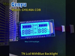 Tùy chỉnh Mô-đun LCD phân khúc TN 6 chữ số màn hình LCD Đèn nền màu xanh