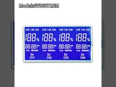 Custom STN Blue LCD 7 Segment Display Negative LCD Display Cho bộ sạc