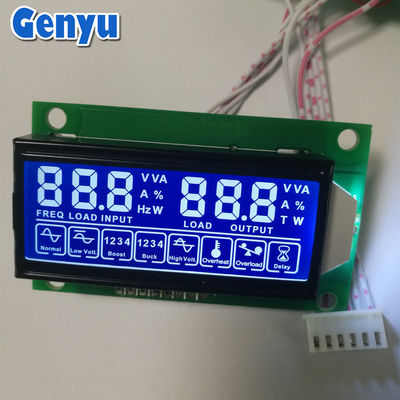 Giá tốt. OEM màn hình LCD bảy phân đoạn HTN Mực xanh 5V màn hình LCD với bảng PCB trực tuyến