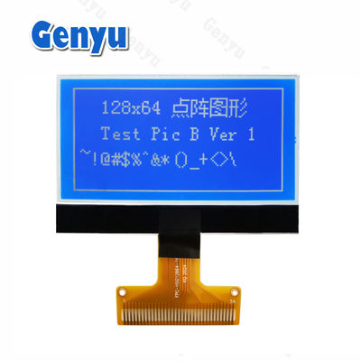 Giá tốt. 2.15 inch 128x64 Graphic LCD Screen STN Trắng Trên Màu Xanh 34PIN Soldering FPC trực tuyến