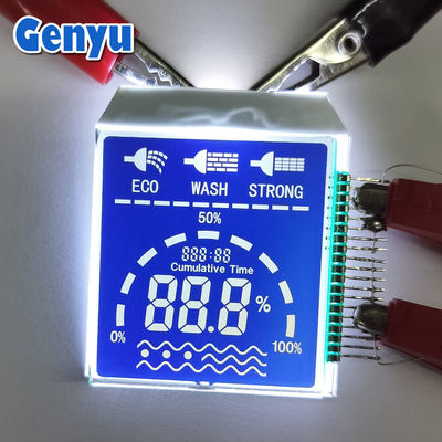 Giá tốt. Kích thước tùy chỉnh màn hình LCD phân khúc HTN Blue PIN Connect With White Backlight trực tuyến