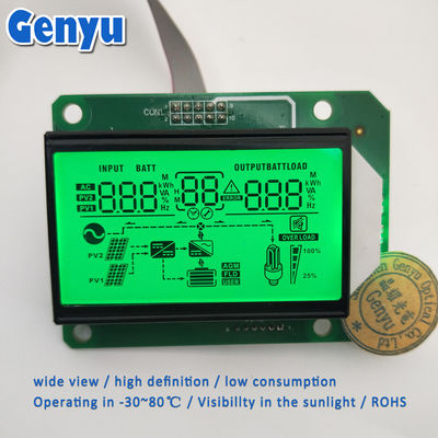 Giá tốt. 5Màn hình LCD phân đoạn tùy chỉnh.0V HTN Đèn nền màu xanh dương tích cực Inverter Màn hình LCD trực tuyến