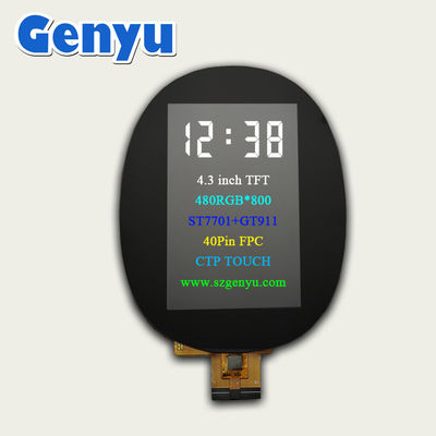 4Màn hình cảm ứng TFT.3 inch Màn hình cảm ứng LCD Capacitive 480x800 Dots 40pin RGB Interface