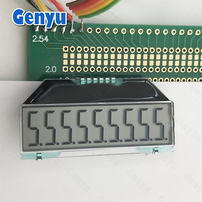Màn hình LCD tùy chỉnh TN phân đoạn COG PIN mà không có đèn nền cho đồng hồ nước