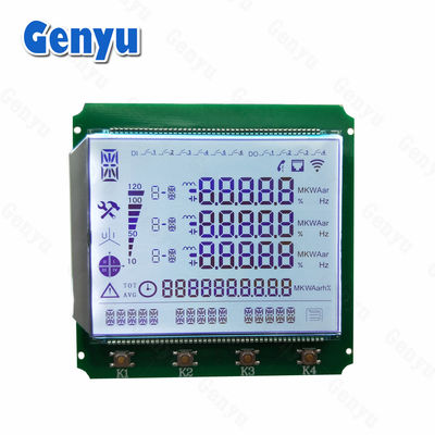 Mô-đun LCD phân khúc tùy chỉnh 7 màn hình LCD phân khúc 14 HT1623 Cho hộp mét