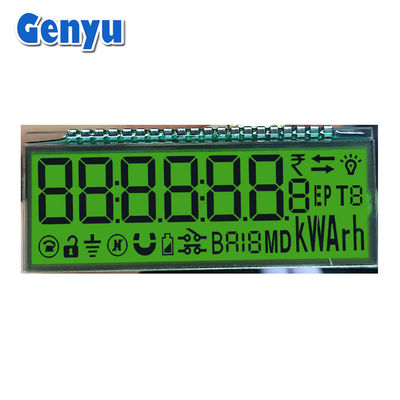 Màn hình LCD nhỏ gọn tùy chỉnh STN Không có đèn nền 20PIN Màn hình phân đoạn 7 cho mét