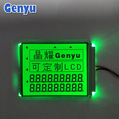 8.0V Bảng LCD tùy chỉnh STN Chữ số đen Đèn nền màu xanh lá cây Cho cân điện tử