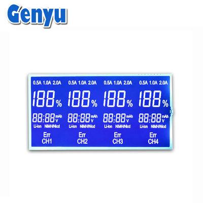Custom STN Blue LCD 7 Segment Display Negative LCD Display Cho bộ sạc
