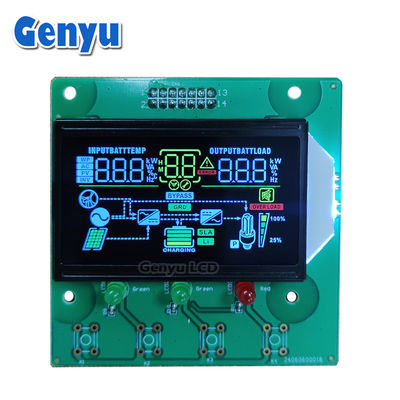 Giá tốt. Segment LCD VA Đen nền màu sắc Biểu tượng chữ số trắng cho Inverter trực tuyến