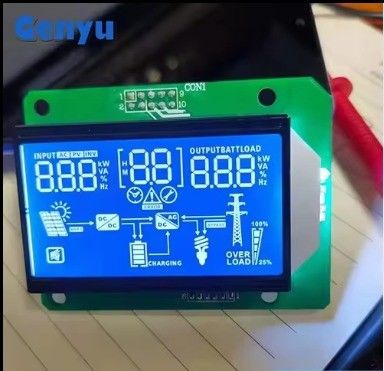 Giá tốt. Màn hình LCD phân khúc tùy chỉnh HTN Màu xanh âm chữ trắng 12 giờ xem trực tuyến
