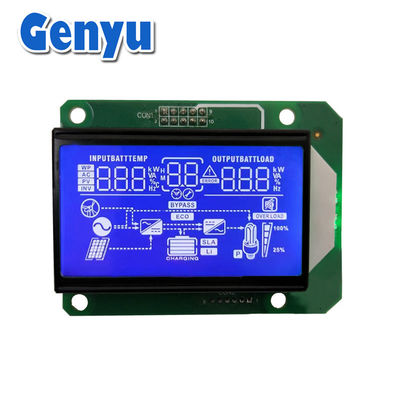 Chiếc màn hình LCD HTN tiêu cực màu xanh Module LCM Đèn nền màu trắng cho Inverter mặt trời