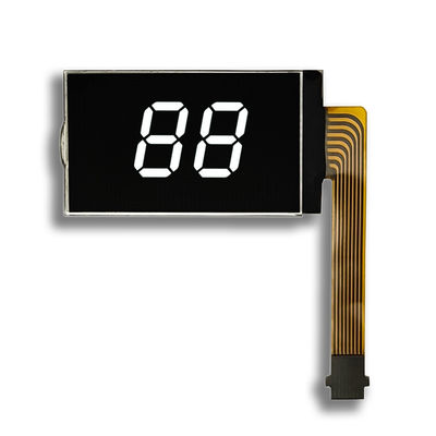 Màn hình màn hình LCD màu đen loại VA 2 chữ số màn hình LCD 8PIN FPC kết nối nguồn cấp 5V