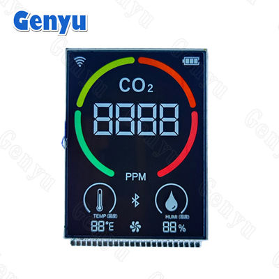 Giá tốt. 2.5 inch VA màn hình LCD 4 chữ số màn hình 7 phân đoạn 24PIN cho máy dò carbon dioxide trực tuyến