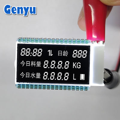 Mô-đun LCD VA âm Chữ trắng Màn hình đen 4.5V 34PIN Cho bộ cấp