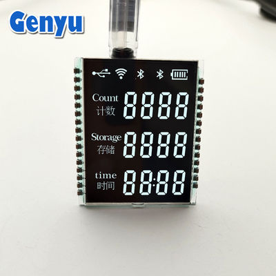 Giá tốt. Màn hình thẳng đứng kích thước nhỏ 3 dòng 4 chữ số màn hình phân đoạn đen 3.3V 30PIN trực tuyến