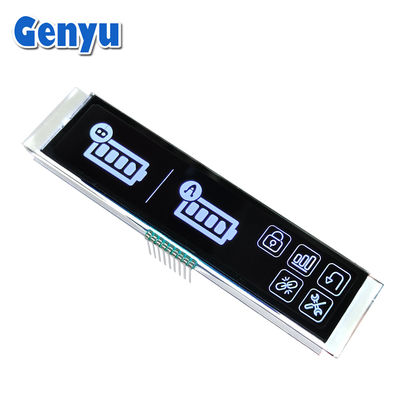 4.5V 9PIN VA màn hình LCD Biểu đồ trắng Black Panel Long Strip