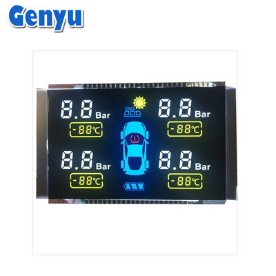 VA phân đoạn màn hình LCD màn hình đen mô-đun COB + PIN cho áp suất lốp xe hơi