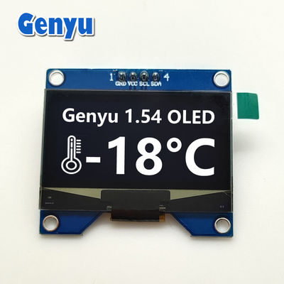 1.54 Inch Monochrome OLED Display Module 128x64 Dots CH1116 IIC Giao diện