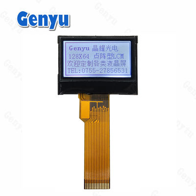 0.96 inch 128x64 Monochrome FSTN màn hình LCD 15pin Đèn hậu trắng SPI giao diện