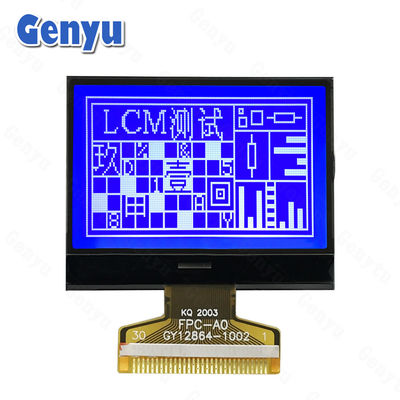 1.9 inch STN Blue 128x64 màn hình LCD 30PIN FPC 8-Bit song với máy pha nước