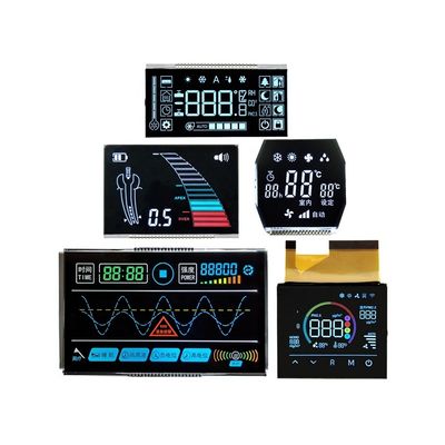 Giá tốt. Custom LCD Display Module 8 Digit 7 Segment Display with Black Background LCD Size TN VA Black Monochrome LCD Screen trực tuyến